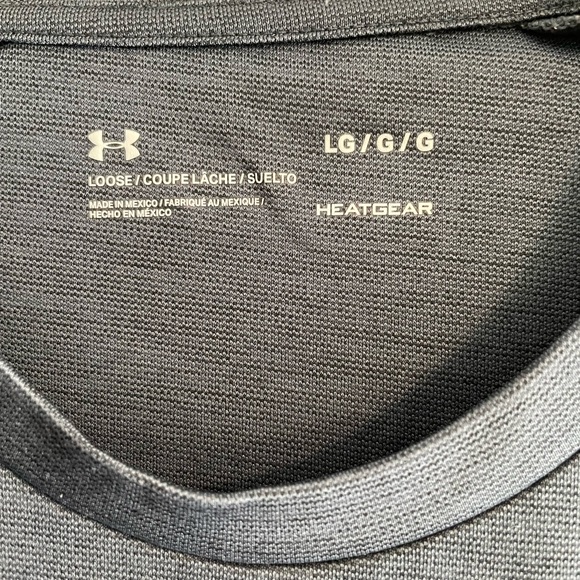 UNDER ARMOUR Heatgear dark gray shirt. Size L. - Picture 3 of 4